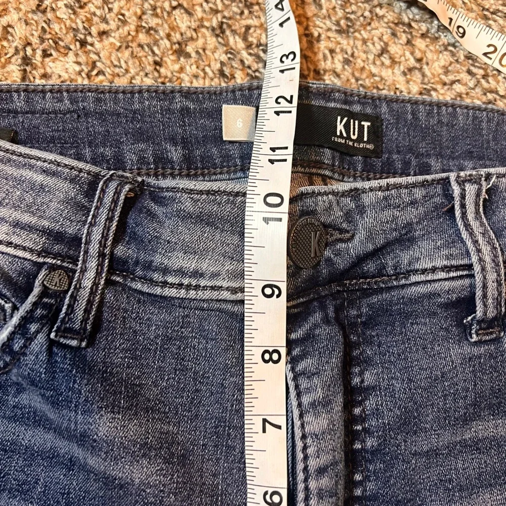 Kut From The Kloth Womens Jeans Size 6 Distressed Ankle Skinny Blue - Picture 4 of 6